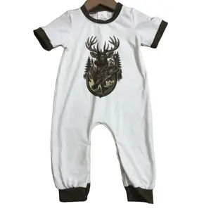 Baby boy Summer Romper Deer Hunting Clothes Newborn Boy Summer Onesie SR3683