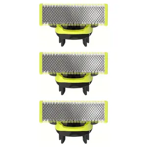 Three Complete Replacement Blades for Oneblade Qp2520/qp2523/qp2530, Durable High-Quality Men's Shaving Accessories, Long-Lasting Performance