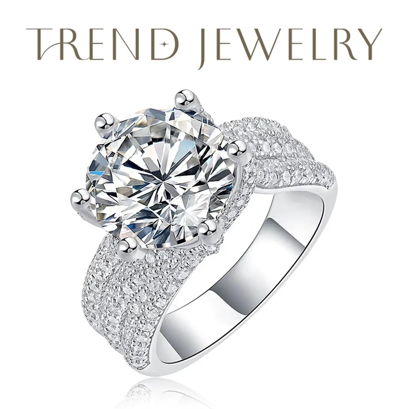 【Twisting Galaxy】3/5Ct Full Moissanite Luxurious Ring D Color VVS1 Engagement Wedding Proposal Anniversary Ring Suitable for Women Birthday Jewelry