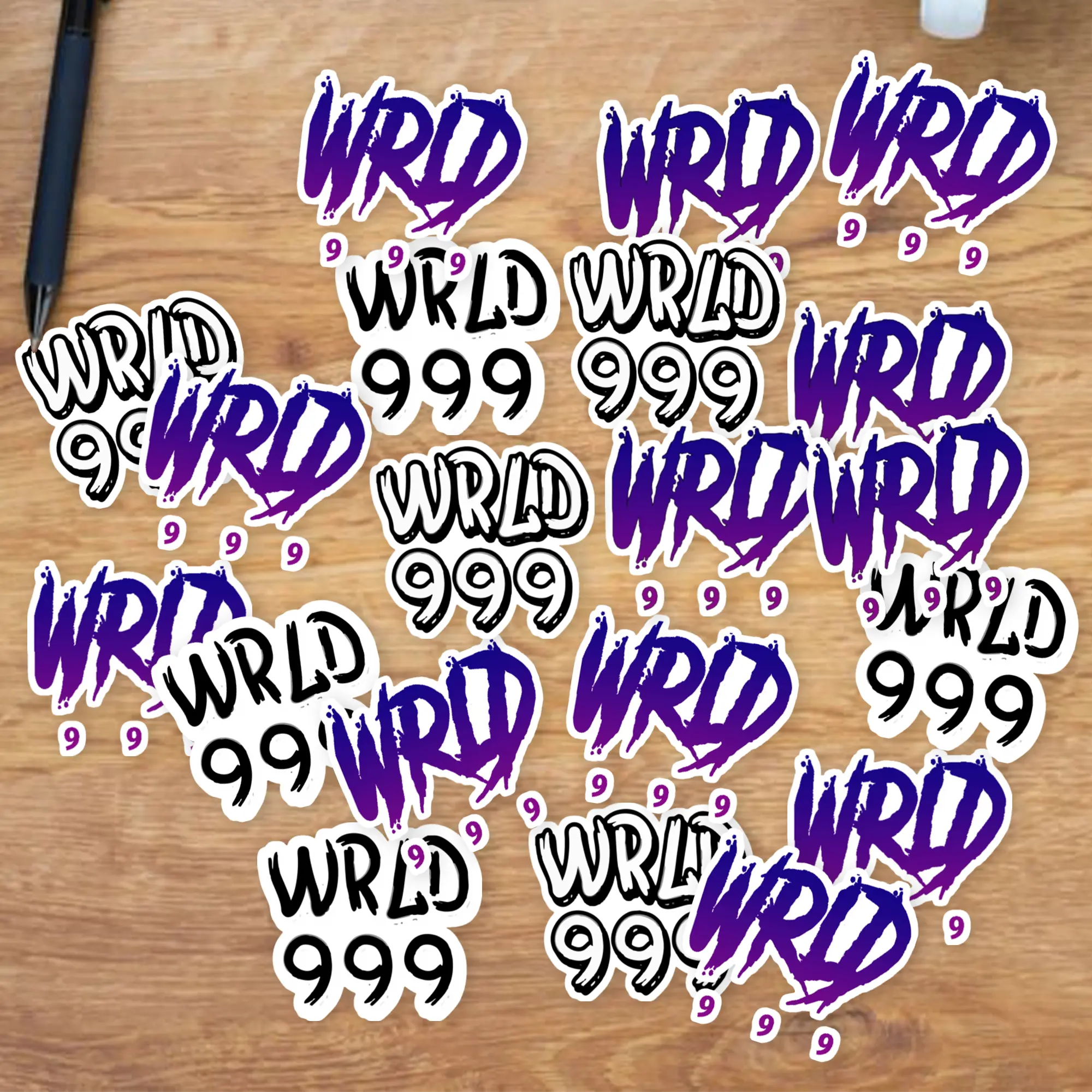 Stickers Pack 20 Pcs wrld Waterproof 999 Laptop Guitar Vinyl Juice Colorful Aesthetic Water Bike Luggage Skateboard Bumper Bottle Car