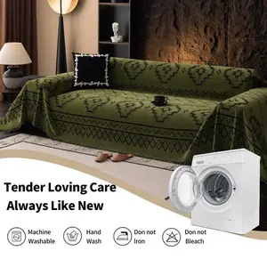 1pc Chenille Sofa Cover Full Coverage, Comfortable Sofa Protection for Living Room & Bedroom, Washable Pet Friendly Home Decor Sofa Protector, Sofa Couch Covers, Sofa Slipcover