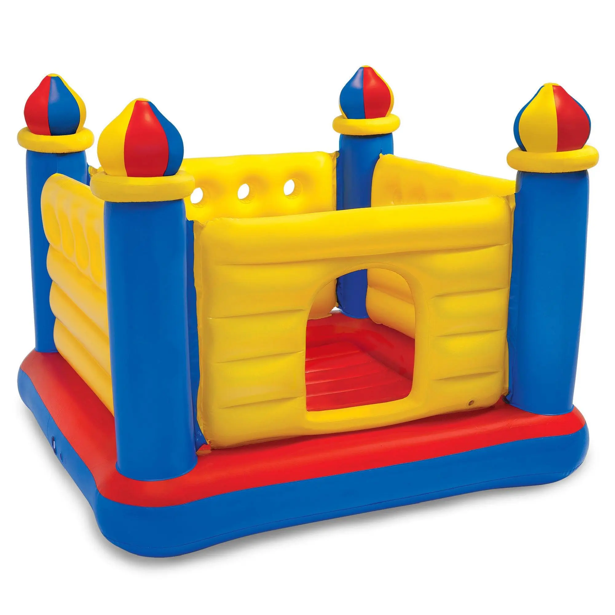 Intex Inflatable Colorful Jump-O-Lene Castle Bounce House, for 2 Kids Ages 3-6 Intex Inflatable Colorful Jump-O-Lene Castle Bounce House, for 2 Kids Ages 3-6