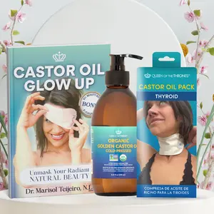 Thyroid Castor Oil Pack with a Glow Up Book