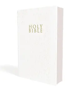 NIV, Gift and Award Bible, Leather-Look, White, Red Letter, Comfort Print - Paperback