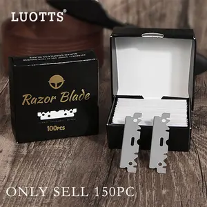 150 Single Edge Razor Blades for Barber Straight Razor, Straight Razor Blades for Shaving, Platinum  Stainless Steel for Smooth & Precise Shave, Premium Replacement Barber Razor Blade, Shaving Razors