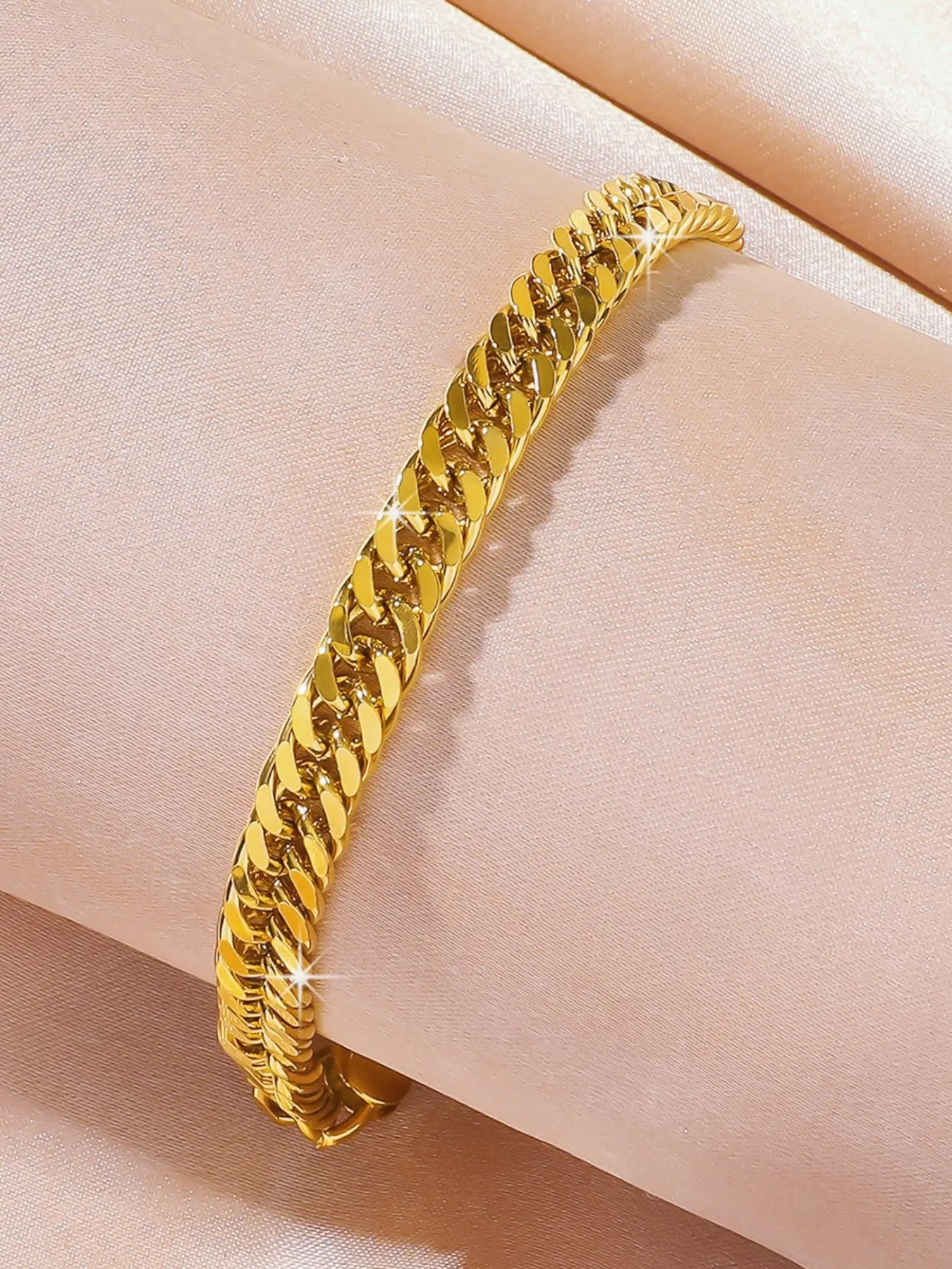 8mm flat bracelet, high-quality tennis bracelet, copper gold-plated bracelet, Elegant Minimalist Bangle, exquisite luxury gift for boyfriend, Valentine's Day gift for girlfriend, daily accessory gift, Mother's Day jewelry gift