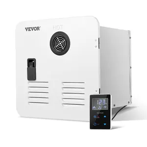 【Summervibes】VEVOR RV Tankless Water Heater, Instant Shower with 15 x 15 inches White Door and Remote Controller, 42000BTU Optimized Comfort Performance Hot Water, Ideal for RVers Family Everyday Use, White