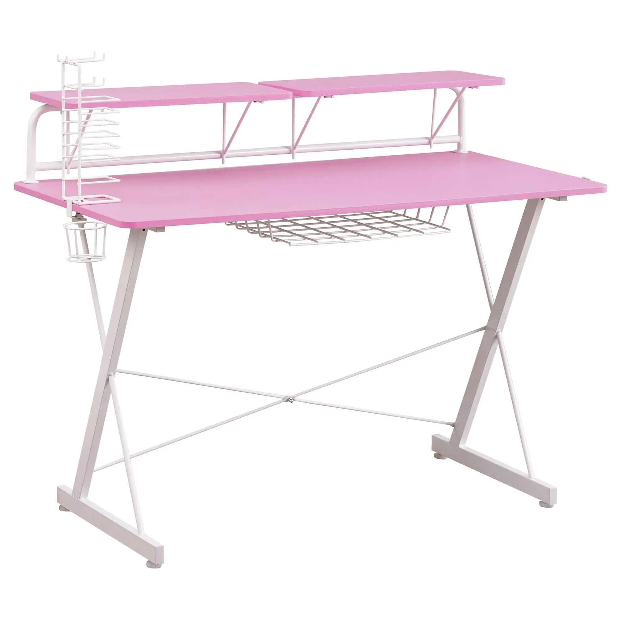 Techni Sport CARBON Gaming Desk with MonitorShelf