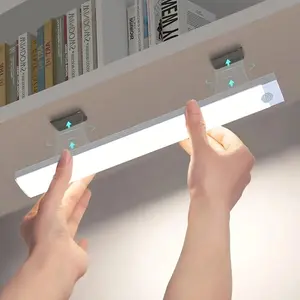 Wireless Smart Motion Sensor LED Light, Under-Cabinet Wall Mount Night Lamp, Rechargeable Battery Powered Kitchen Cabinet Lighting