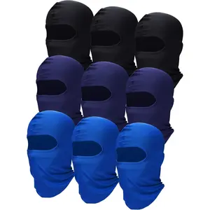 9 Pcs Ski Mask for Men Full Face Cover UV Sun Protection Cooling Balaclava Neck Gaiter Clothing Scarf Bandana Motorcycle Helmet Liner Protective Gear