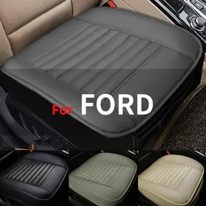 1 Piece For Ford Car Front Seat Cover Full Surround / Half Surround PU Leather Comfort Soft Cushion Cover Anti-Slip Protector Pad Mat Breathable