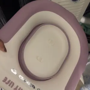 Foldable Sitz Bath for Hemorrhoids, Postpartum Care Essentials, Folding Design with Flushing Hose, Drainage Hole, Wider Seat Area, Deeper Bowl