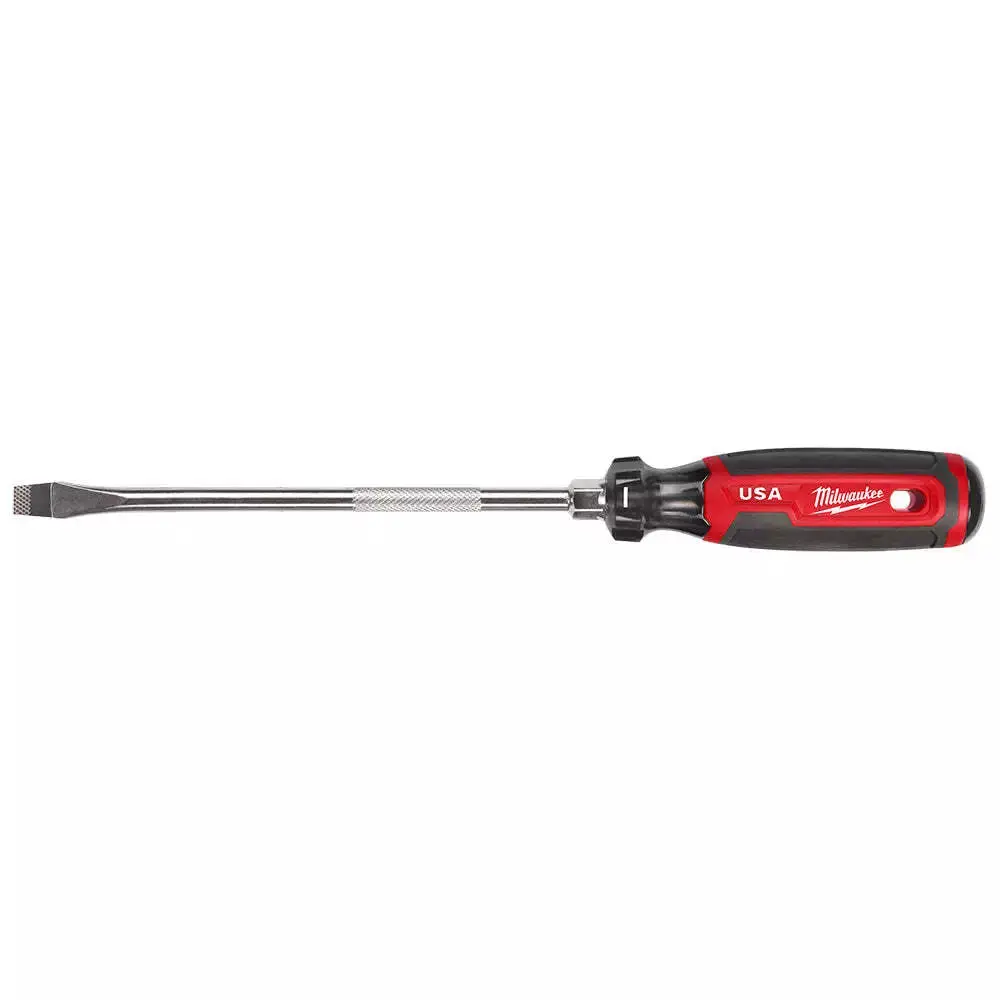 Milwaukee MT209 8 in. x 3/8 in. Slotted Flat Head Screwdriver with Cushion Grip