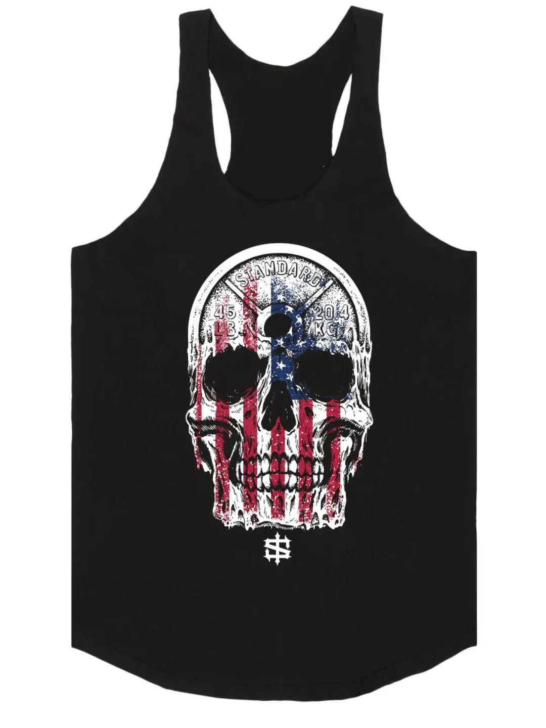 WOMM USA Stringer Tank Top, Lightweight 100% Cotton Gym Tank
