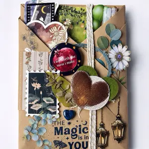Huge! CUSTOM Junk Journal Kit, 200+ Pieces, Decorative Papers, Stickers, Washi Tape, Ephemera, Perfect Gift Idea, Personalized Journals