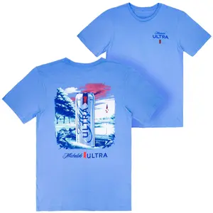 Michelob Ultra First Round Golf Course Front and Back Print T-Shirt