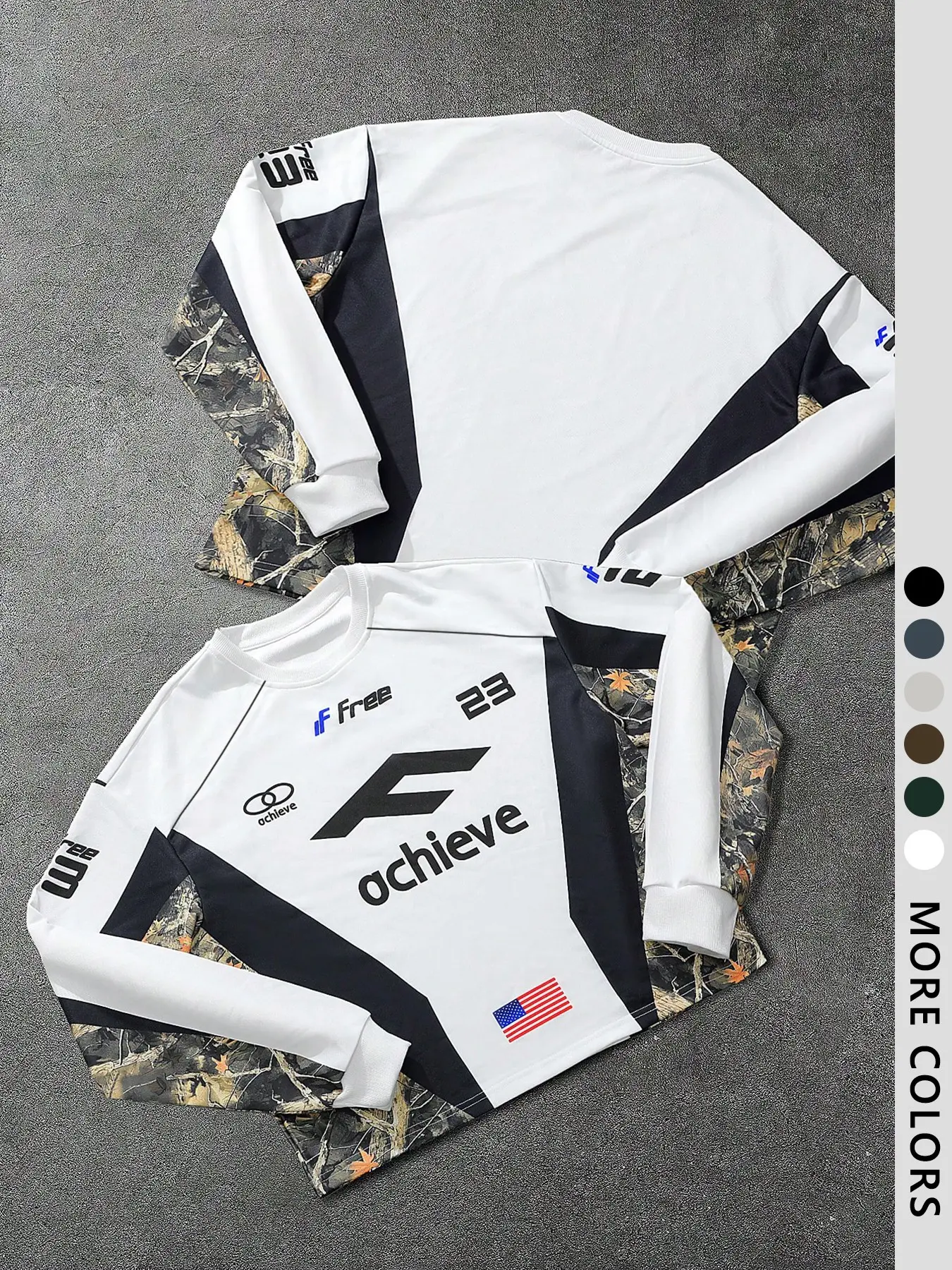 Men's Autumn Winter Comfortable Versatile Stylish Branch Ball Jersey, Trendy Sports Wear, Casual Fashion for Men
