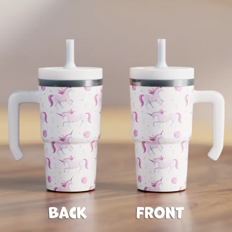Stainless Steel Unicorn Spill Proof Kids CREWCUP 20oz
