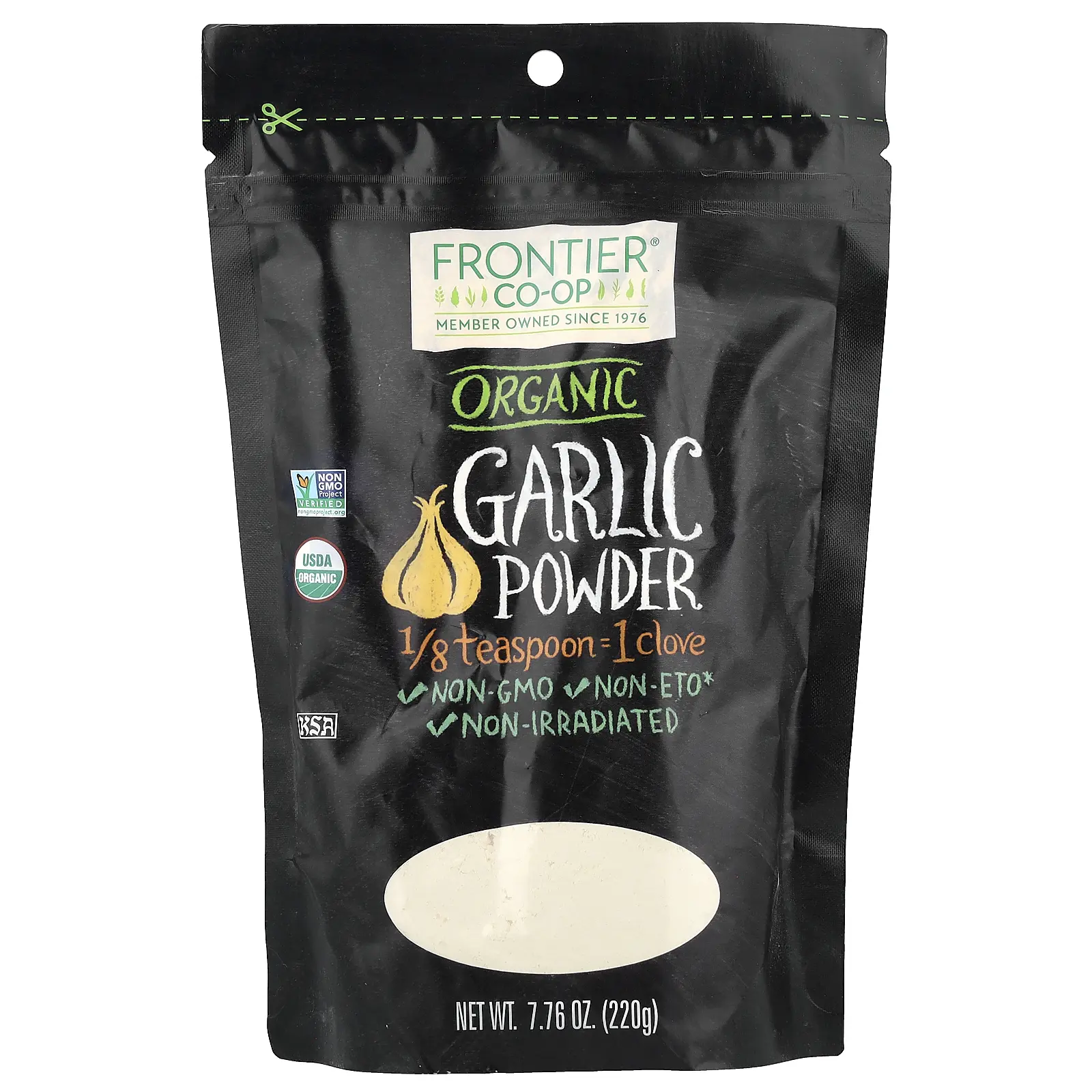 Frontier Co-op Organic Garlic Powder, 7.76 oz (220 g)