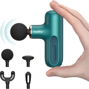 HEYCHY Super Mini Massage Gun, Percussion Deep Tissues Muscle Massager, Travel Massage Gun, Compact Sports Massager, Portable Handheld Massager for Office Gifts for Her, Home, Athlete