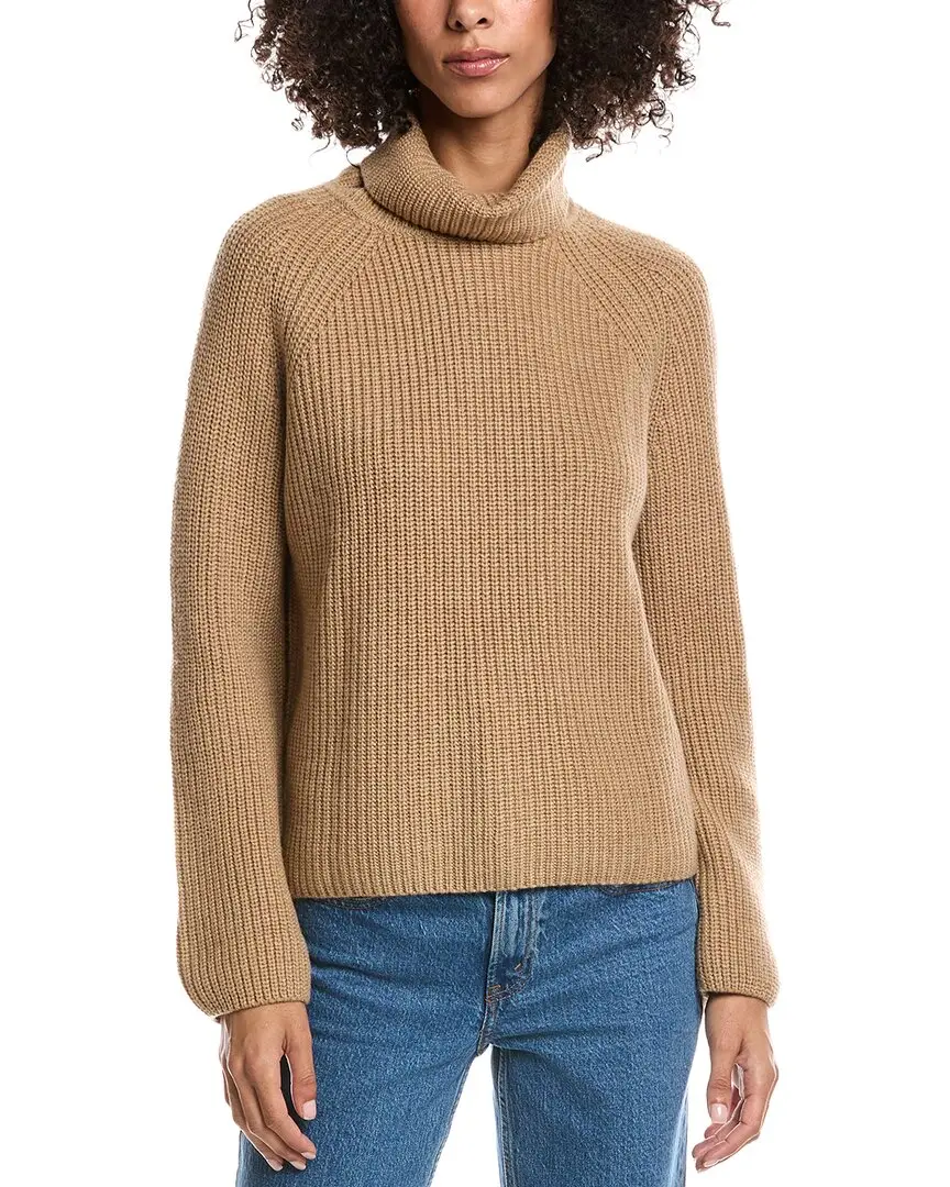 Forte Cashmere Luxe Wool & Cashmere-Blend Turtleneck Sweater