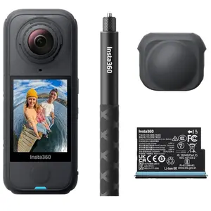 Insta360 X4 Air Starter Bundle - Lightweight 165g 8K 360 Camera with Invisible Selfie Stick, Replaceable Lenses, Shoot First & Frame Later, Built-in Wind Guard, FlowState Stabilization, AI-Powered App