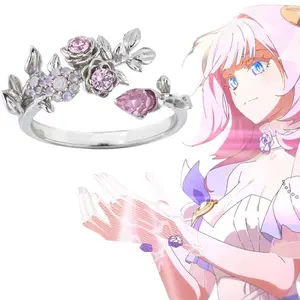 Ring Alloy Opening Adjustable Women Jewelry Accessories Prop