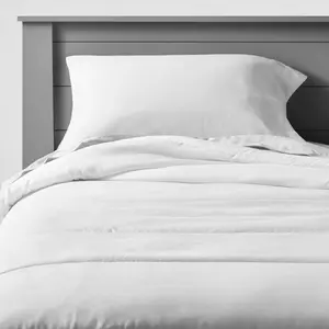 Twin Bed Basics Kids' Duvet Insert White - Pillowfort: OEKO-TEX Certified, Microfiber, Channel Quilting, Machine Washable