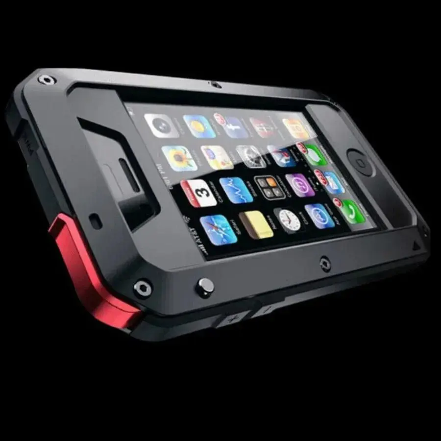 Metal Shockproof Phone Case & Screen Film Set for iPhone 17,16,15,14,13,12,11 Pro Max Plus - Smartphone,Cellphone Protection Casing, Mobile Phone Accessories