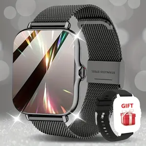 Full Touchscreen Smartwatch Wristwatch for Men & Women, Wireless Bluetooth-compatible Calling, Multiple Sports Modes, Smartwatch for Fitness, Alloy Case, Fashionable Design, Multifunctional Smartwatch, Sports Smart Watches, Ideal Gift