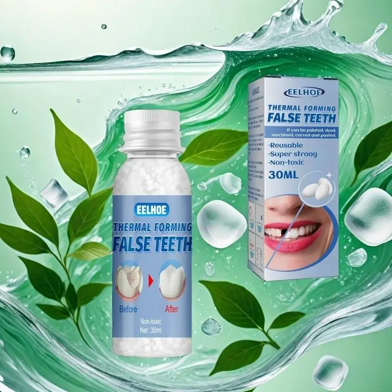 Thermal Forming False Teeth Balm, Temporary Moldable Dental Filling Gel, Professional Makeup Tool
