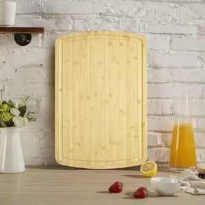 Extra large 30x20cm cutting board with juicer, multi-function kitchen cutting board and stove cover for turkey, meat, vegetables and barbecues