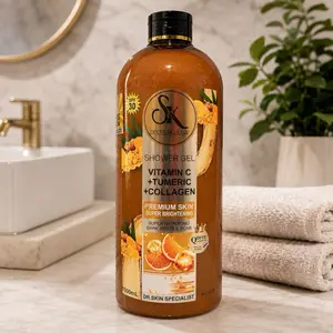 Super Brightening Exfoliating Shower Gel with Vitamin C, Turmeric, and Collagen
