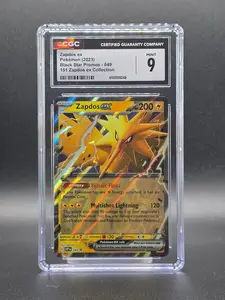 Zapdos EX Pokemon 2023 Black Star Promos 049 151 Zados ex Collection CGC Mint 9