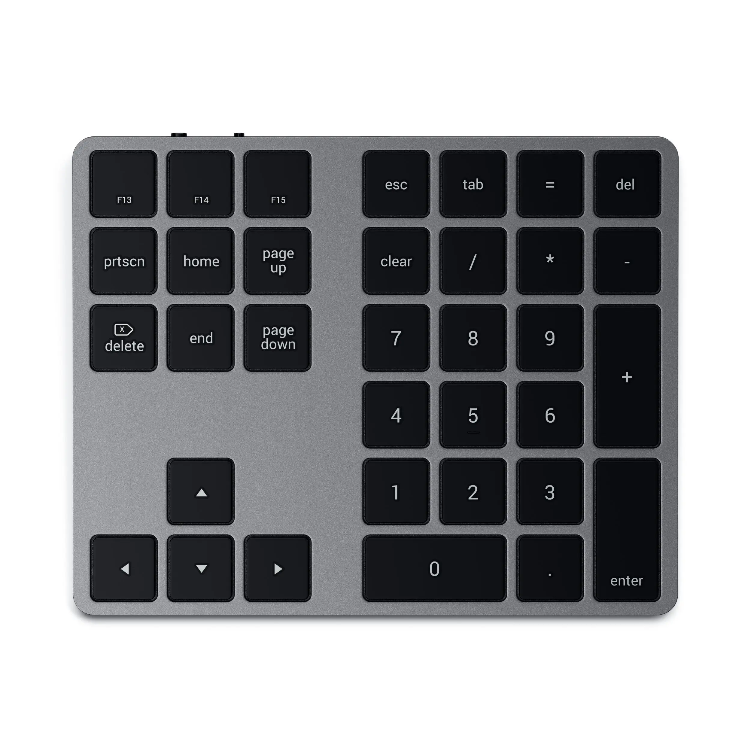 Satechi Bluetooth Full Numeric Keyboard - Portable Wireless Electronic Keypad, Multifunctional Keyboard with Extended Key, Navigational Arrows, macOS Shortcut Keys for Ipads/Macs, Compatible Numeric Keypads