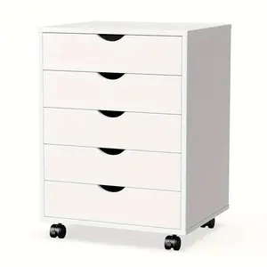 New Dumos 5 Drawer File Cabinet Lateral Mobile Filing Cabinet Office folders