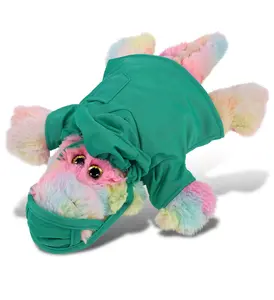 DOLLIBU 12" Rainbow Alligator Stuffed Toy with Doctor Outfit - Super Soft Polyester Plush, Pretend Play Toy for Ages 0+