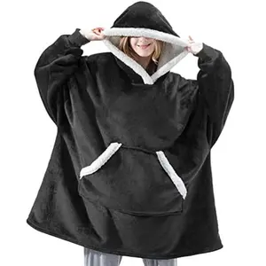 Blanket Hoodie, Wearable Blanket for Adults Gifts for Women Men, Birthday Gifts for Women Mom Girl Sherpa Oversized Hoodie