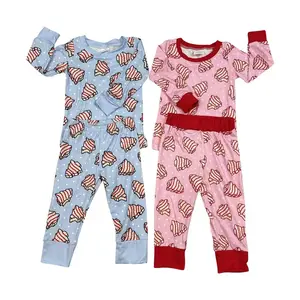 Kids' Christmas Tree Printed Pajama Set – Ultra-Soft & Cozy Holiday Sleepwear