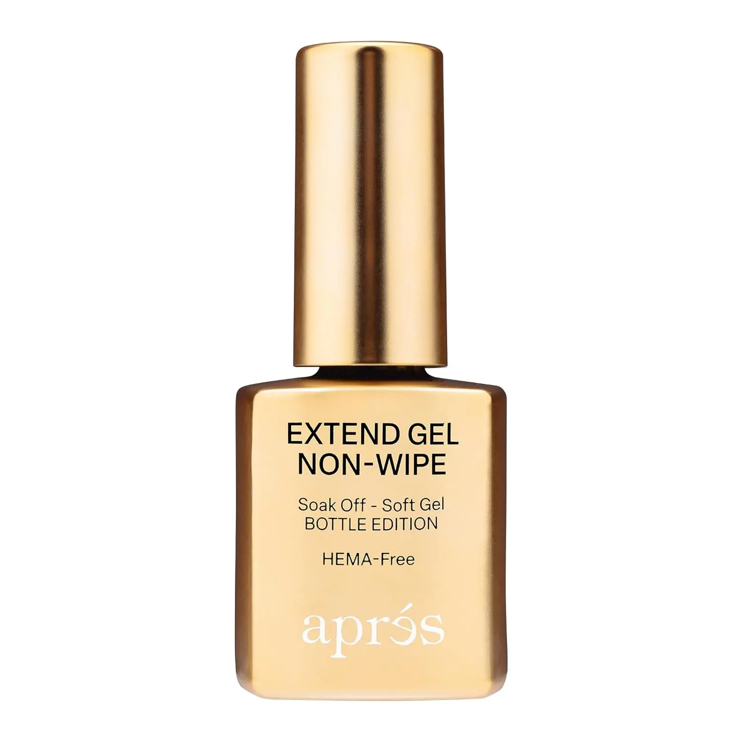 APRÉS Non-Wipe Extend Gel, 15ml HEMA-Free TPO-Free Cosmetic Bottle, Non-Yellowing Medium Viscosity Brush-X Applicator, Nail Polish for Long-Hold Tip Care (Single Item Beauty Supplies)
