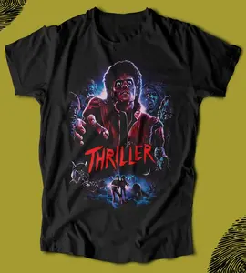 Thriller Jackson Tshirt, Retro 90s Music Graphic Tee, Vintage Style, Cool Trendy Merch, Streetwear For Fans