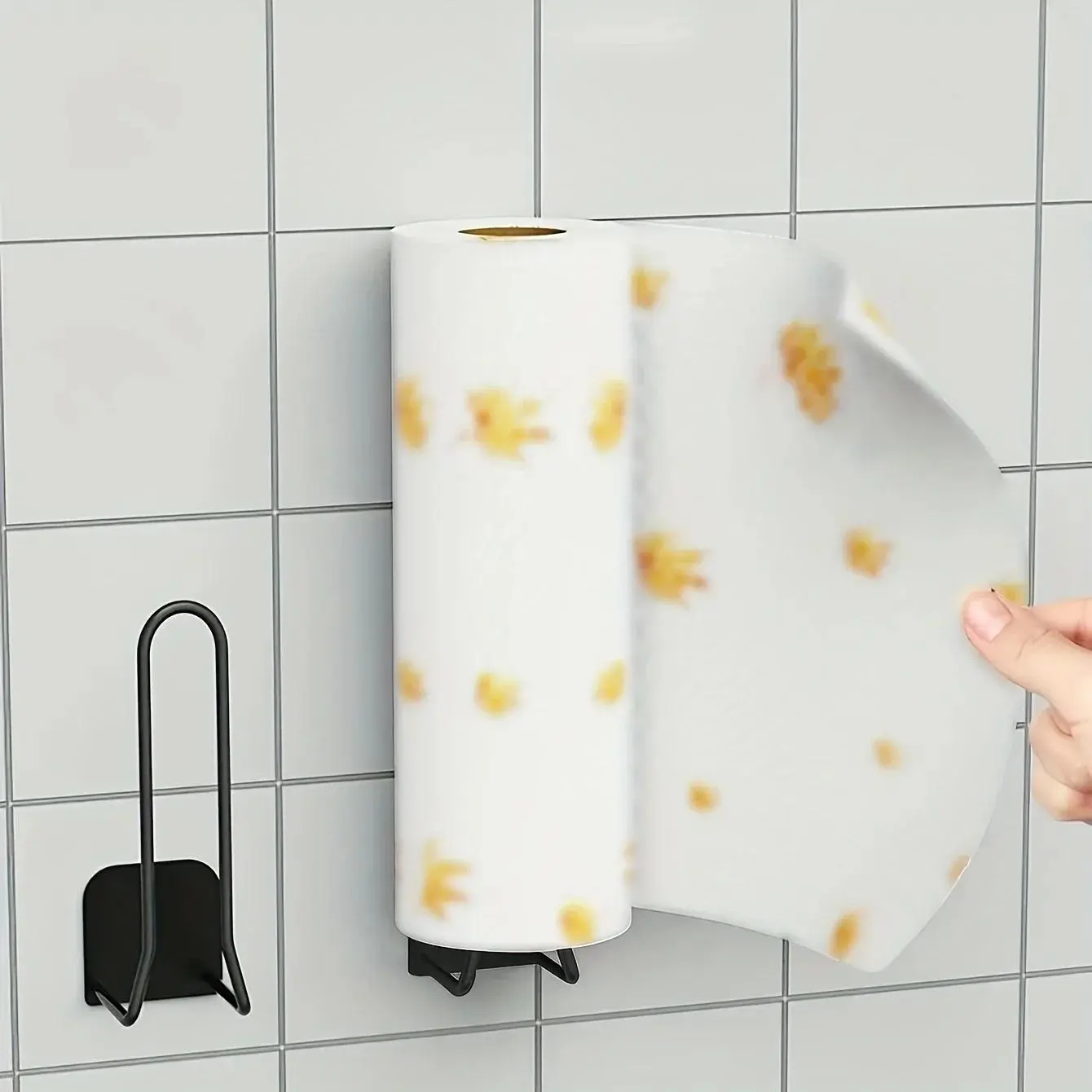 1pc Freestanding toilet paper holder with self-adhesive installation and storage shelf Toilet Paper Roll Holder With Shelf Toilet Paper Holder For Bathroom Wall Bathroom Accessories Organizer Modern Bathroom Accessories Bathroom Space Saver