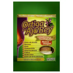 Ortiga más Aj Rey CÁPSULAS Antioxidants Reforzed with Omega 3 6 9 for Arthritis Pain & Gout Relief Supplement