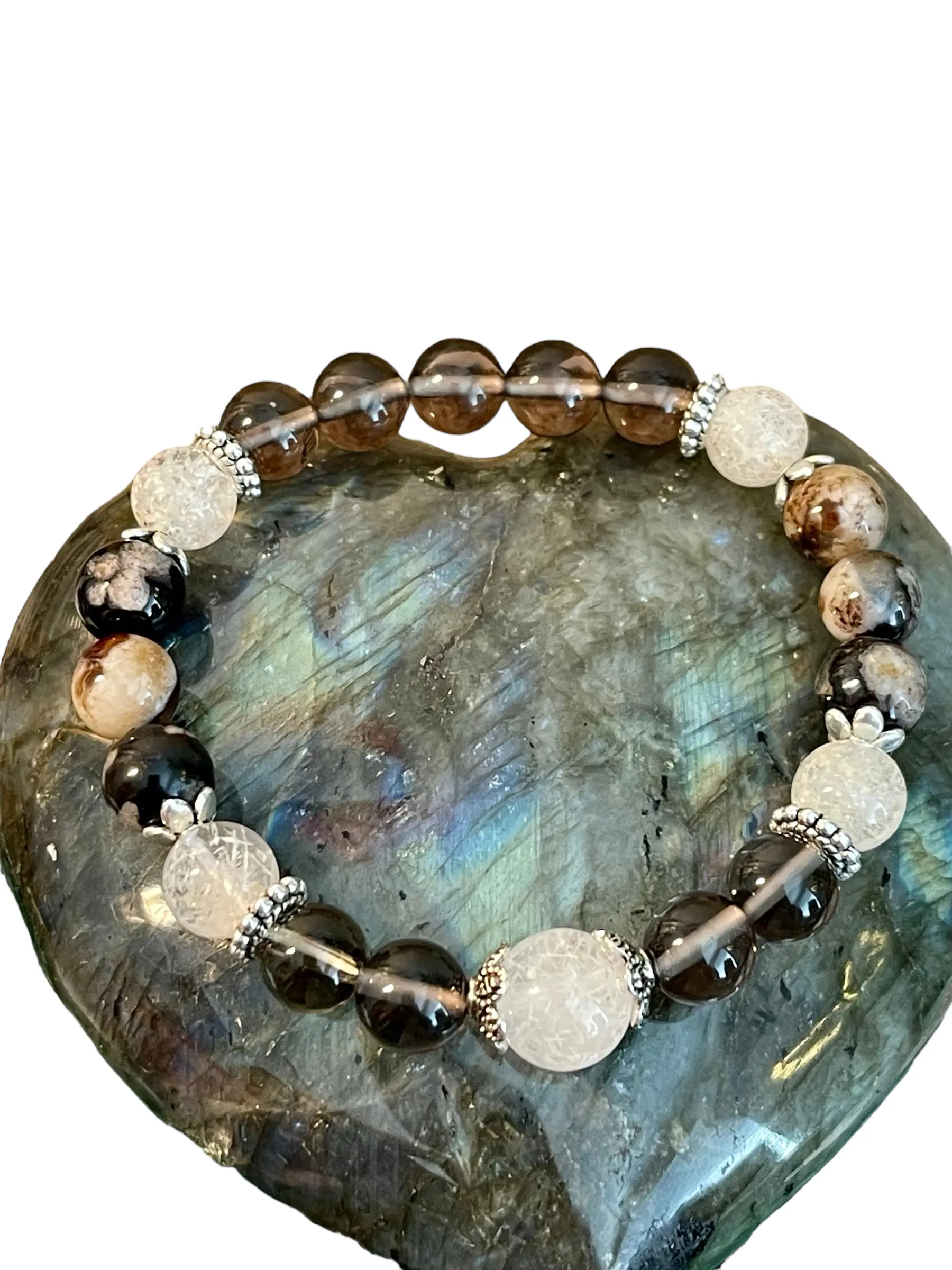 Bracelet for Protection, Grounding, Calming, Lift Depression & Bring Emotional Calm
