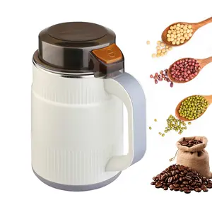 Electric coffee grinder & spice grinder, using stainless steel blades for rapid grinding, capacity 500 milliliters, 200 watts, | Suitable for coffee beans, nuts, seeds | Dry food grinder | Multi-purpose small kitchen grinder with handle