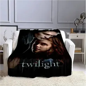 The Twilight Saga Printed Flannel Blanket, Warm Soft Comfortable Blanket for Home, Travel, Bedroom Relaxation, Cozy Gift