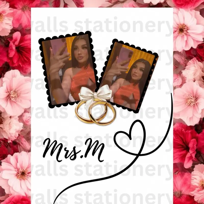 Prison Stationery: Mrs Initial Card