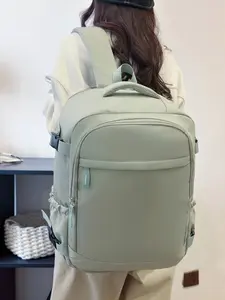 Large Capacity Expandable Travel Backpack, Vacuum Compression Bag, Fits Easyjet Airline, 40x32x22 Cm, Anti-Theft Pocket Design