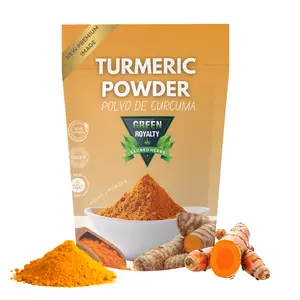Green Royalty Organic Turmeric Curcumin Fine Powder (8oz) – Wellness Tea, Immunity Boost, Antioxidant, Anti-Inflammatory Natural Health Beverage, US-Sourced