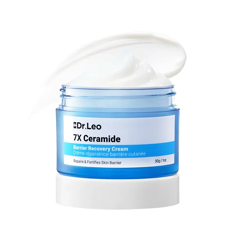 Dr.Leo 7X Ceramide Barrier Cream - Redness Correcting, Deep Moisturizing Nourishing Moisture for Sensitive Acne-Prone Skin with Oat Oil - 30g Facial Dry Skin Repair Moisturizer #sohochic #tiktokshopbacktoschool